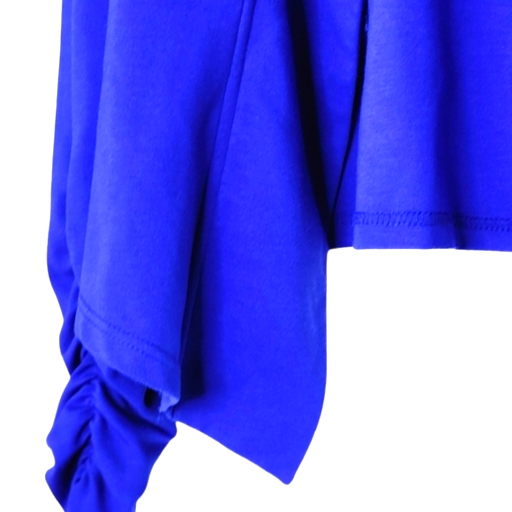 CiTY CHIC winter jacket cobalt blue open cropped blazer size 14 - Picture 11 of 15